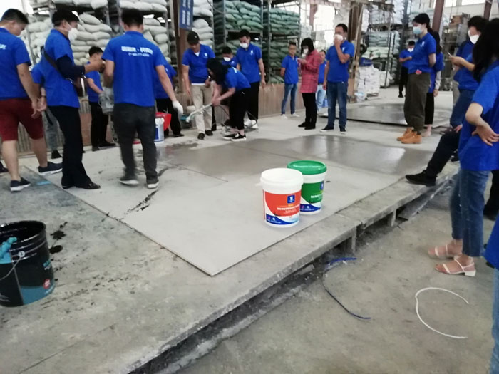 "Waterproof Skills Training" To Make Yourself Better!(图7) (Everyone learns to visit mechanical spraying construction technology)