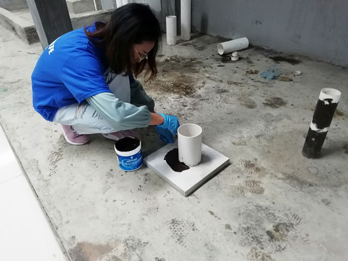 "Waterproof Skills Training" To Make Yourself Better!(图12) (The participants personally experienced the paint construction method)